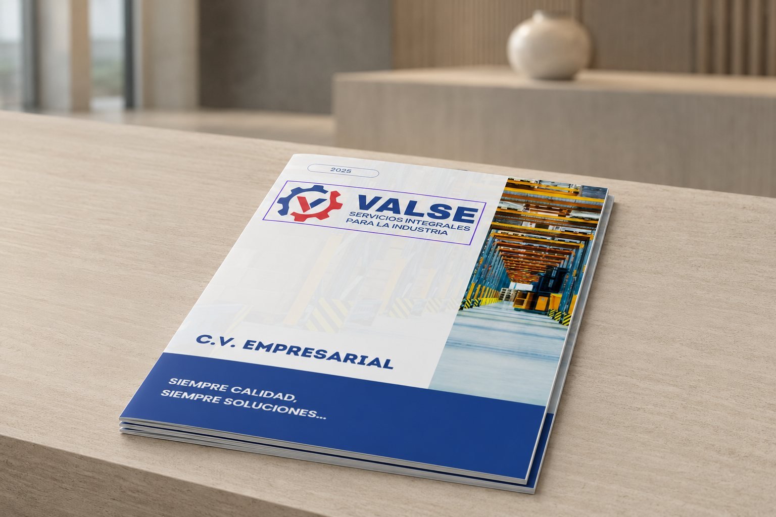 Catálogo C.V. Empresarial para Valse, servicios integrales para la industria